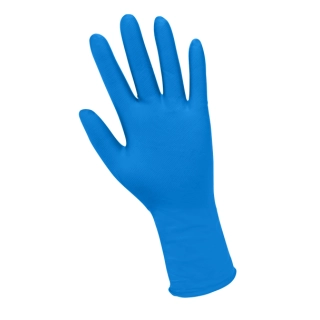 guantes de nitrilo azul