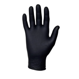 guantes de nitrilo negro