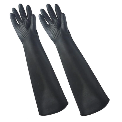 guantes de latex para acidos y solventes quimicos