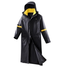 Impermeable tipo gabardina con reflejante